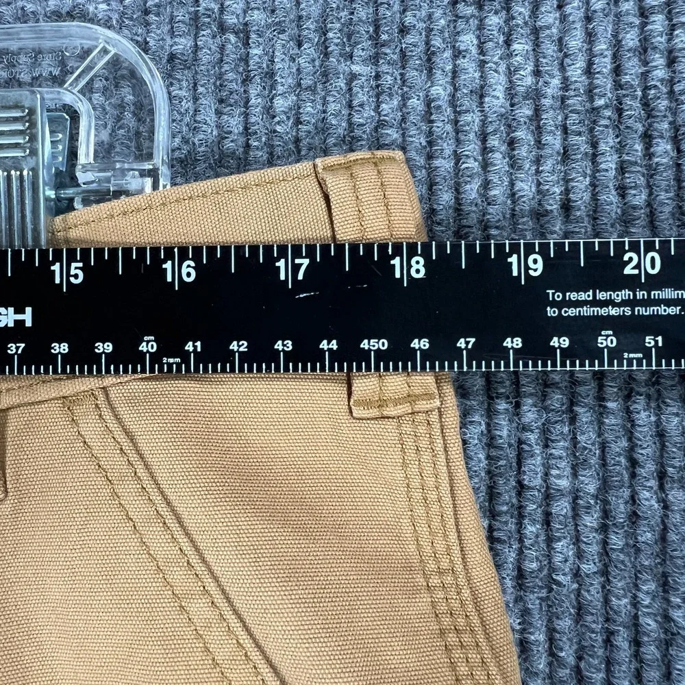 Carhartt Rugged Flex Relaxed Fit Canvas Work Shorts Mens 36 Brown Casual New